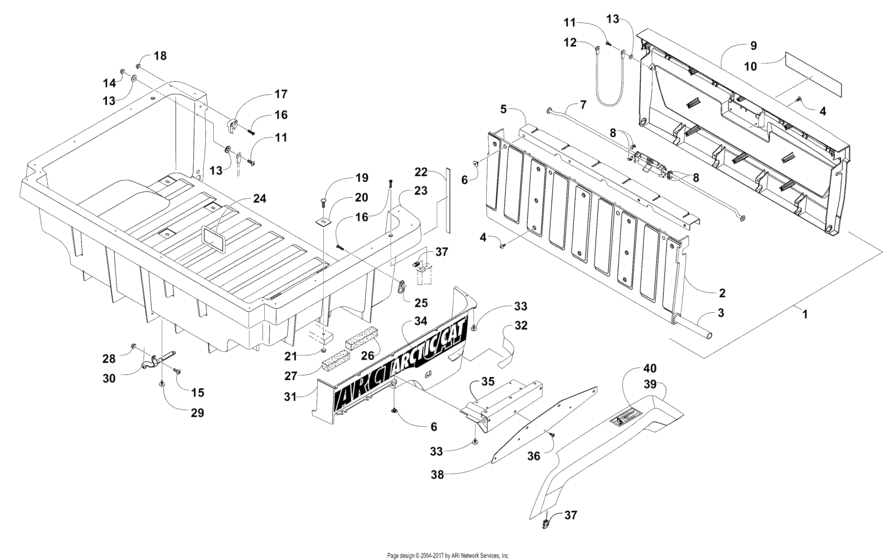 Cargo Box And Tailgate Assembly