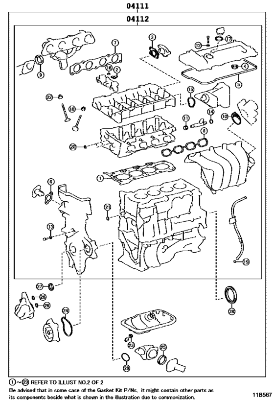Engine Overhaul Gasket Kit