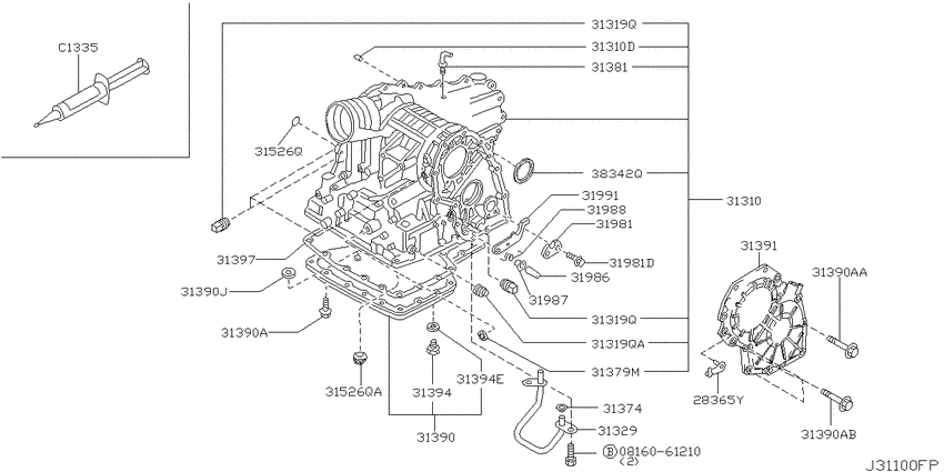 Torque converter,housing & case