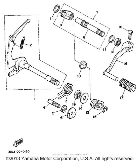 Shift shaft