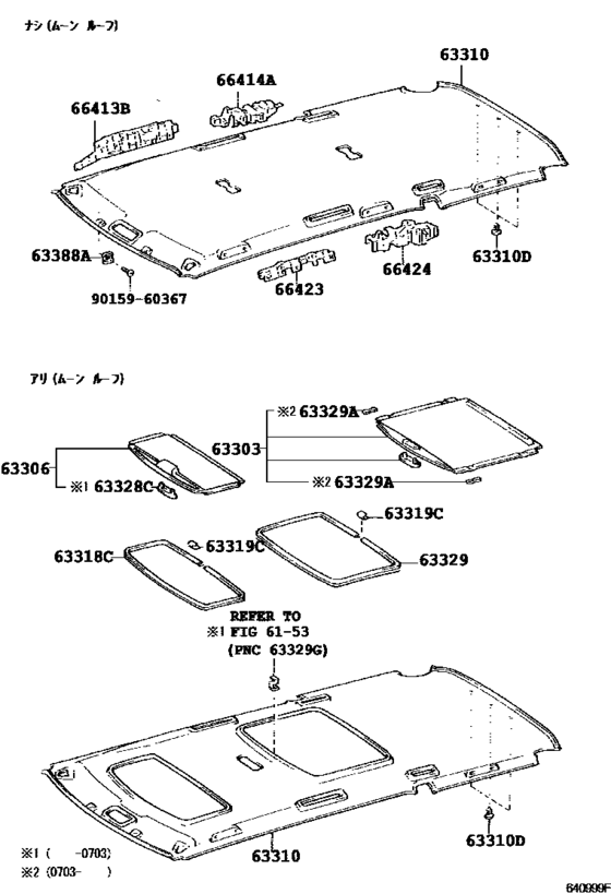 Roof Headlining & Silencer Pad