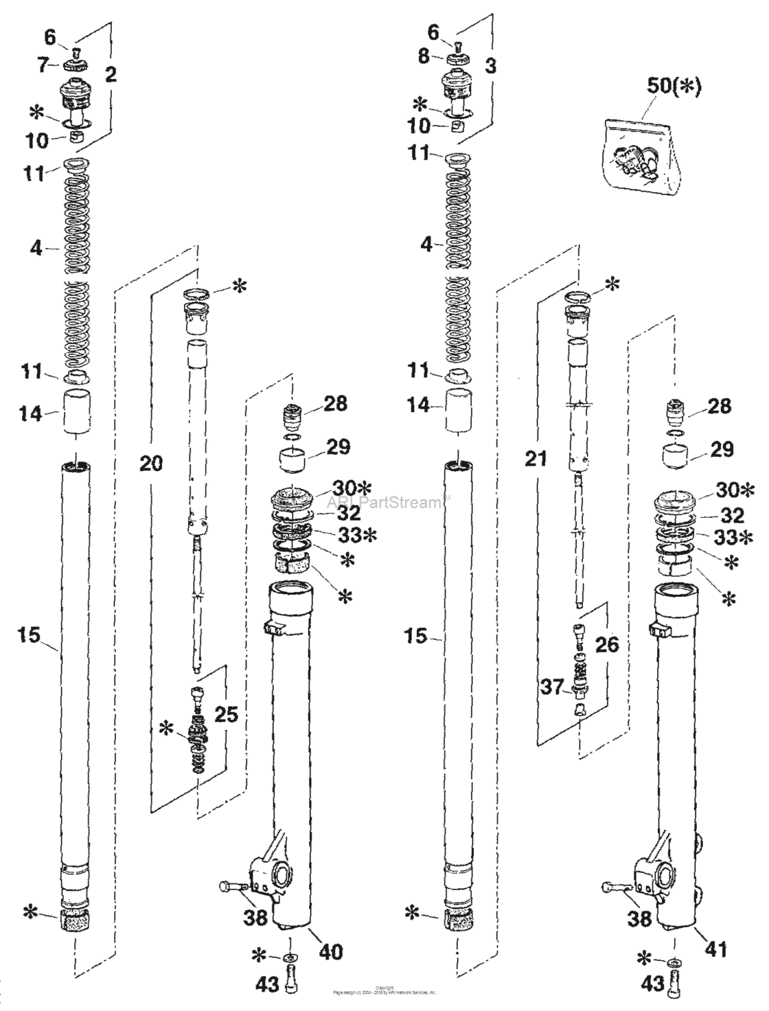 Front Fork Legs