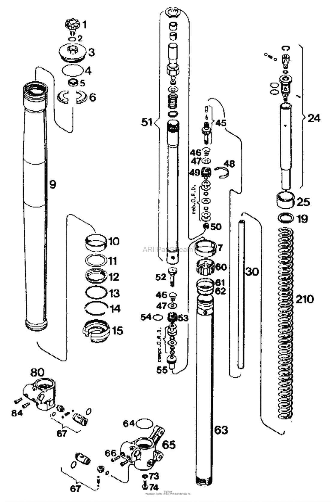 Front Fork Legs
