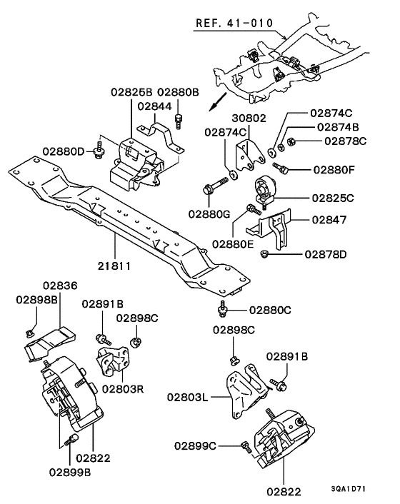 Engine mounting & support