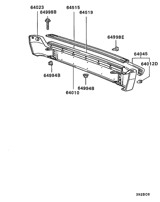 Rear bumper & support
