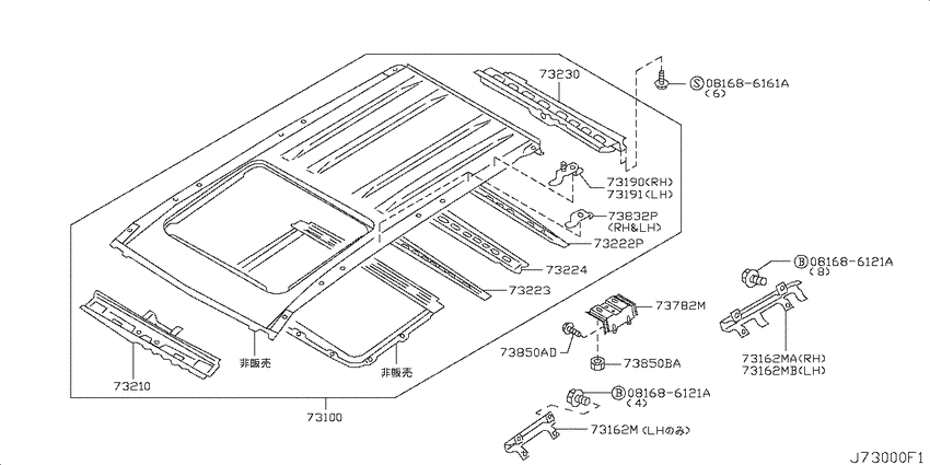 Roof panel & fitting