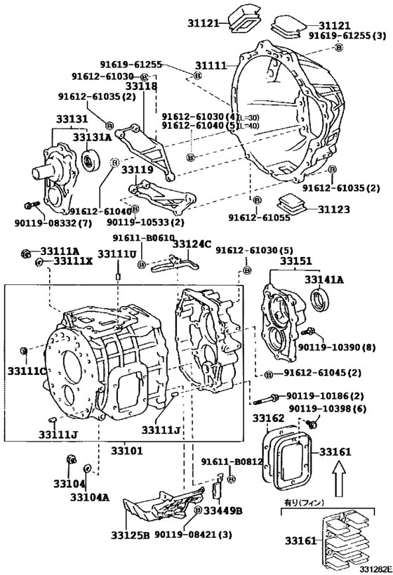 Clutch Housing & Transmission Case (Mtm)