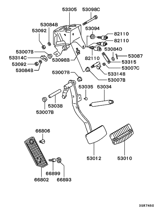 Brake & clutch pedal