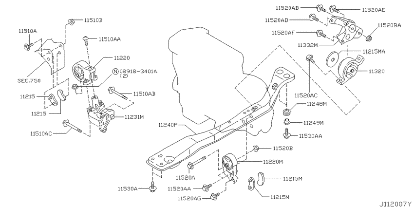 Engine & transmission   mounting