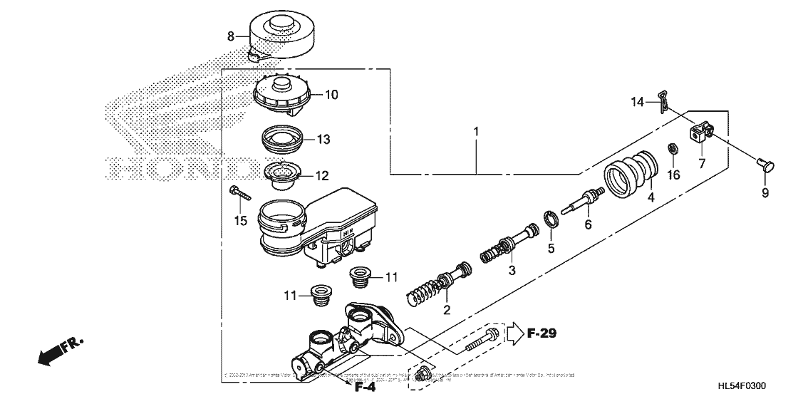 Front Brake Master Cylinder