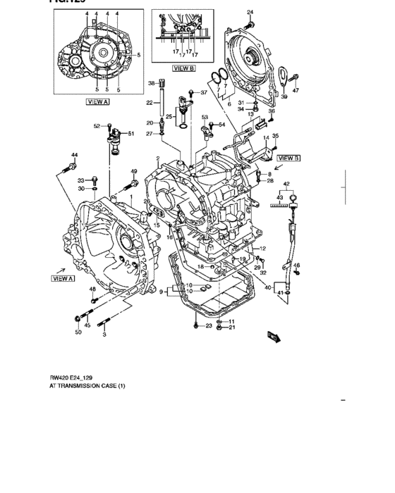 At transmission case