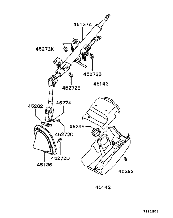 Steering column & cover