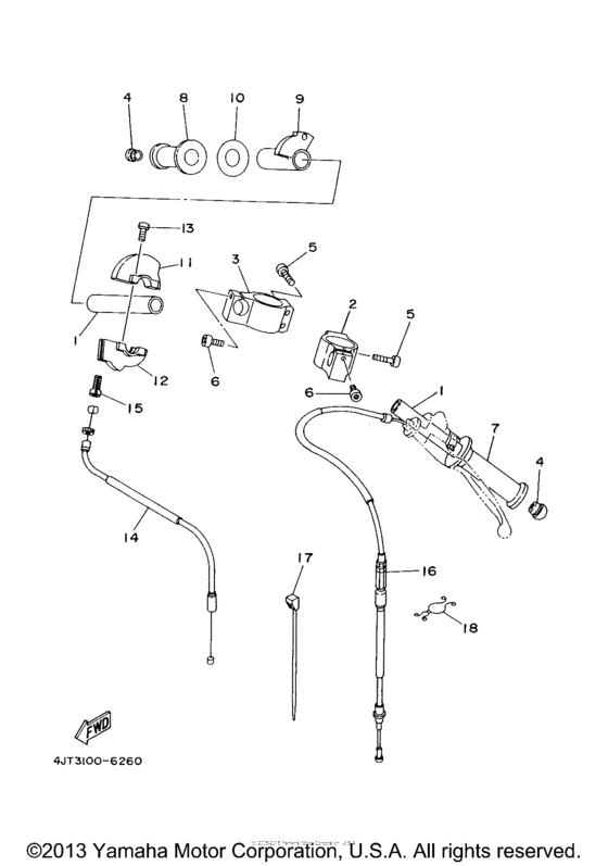 Steering handle & cable