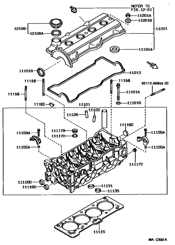 Cylinder Head for 1987 - 1992 Toyota COROLLA AE92 | General sales ...