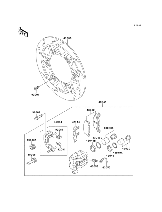Front caliper