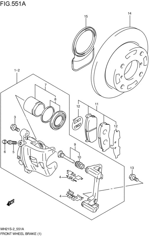 front wheel brakes