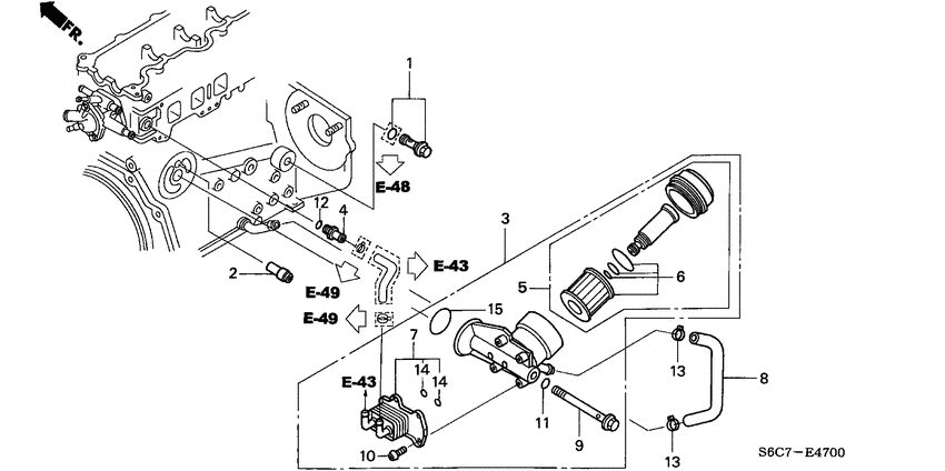 Oil cooler/oil filter