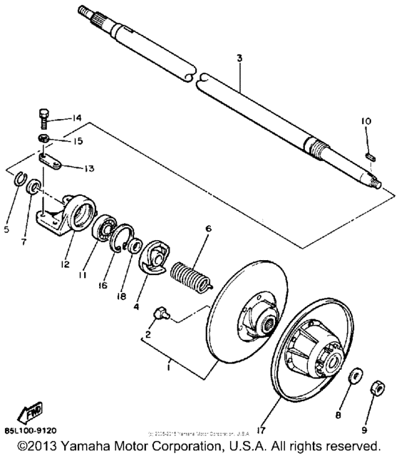 Secondary sheave