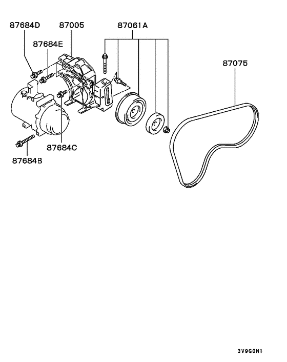 A/c condenser, piping