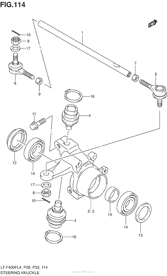 Steering Knuckle (Lt-F400Fl4 P28)