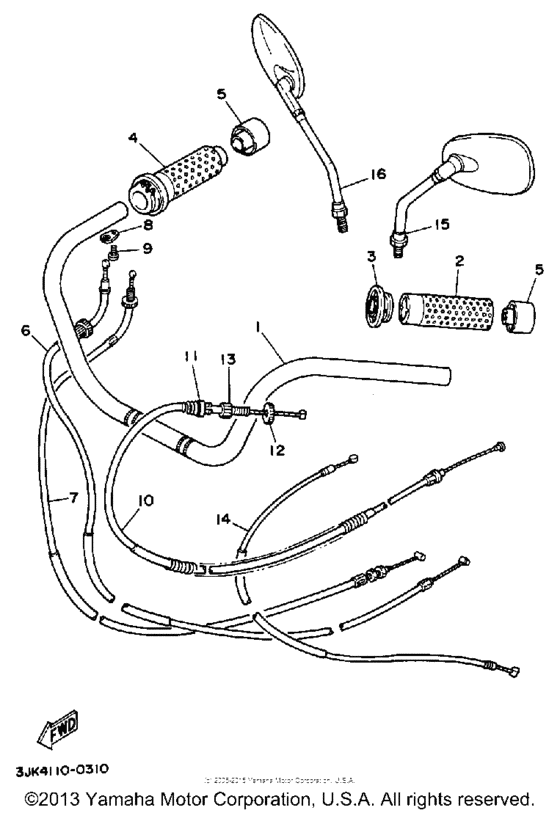 Handlebar cable