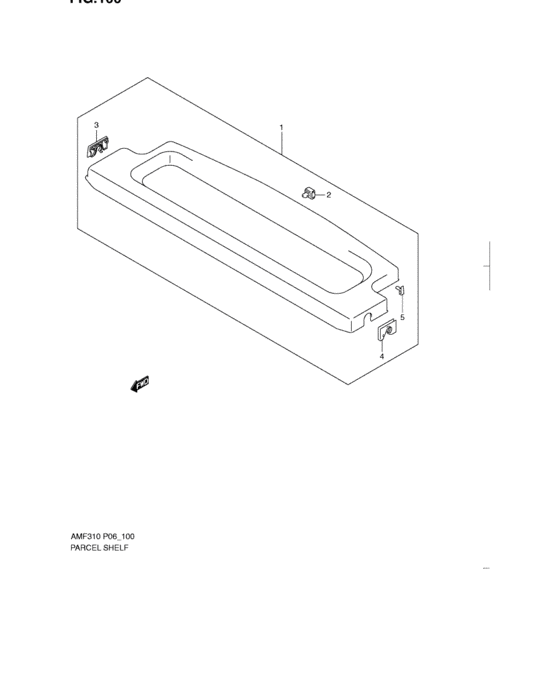 Parcel shelf