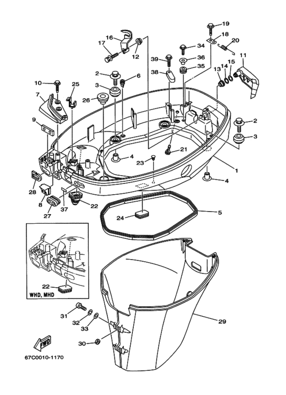 Bottom cowling assy