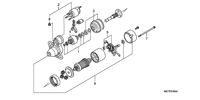 Starter motor components