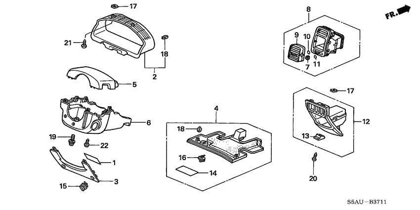 Instrument panel garnish