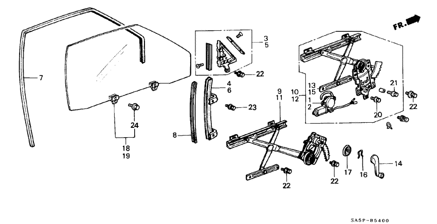Front door windows/ regulators
