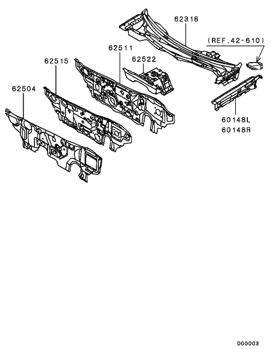 Front deck & insulator