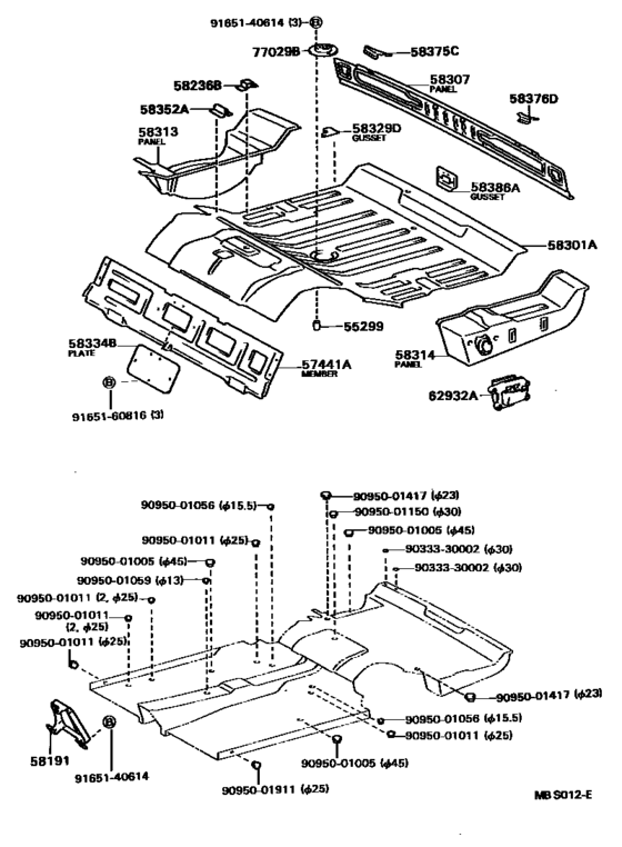Floor Pan & Lower Back Panel