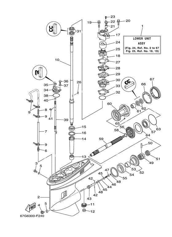 Lower casing & drive 1