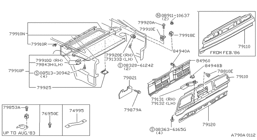 Rear panel & fitting