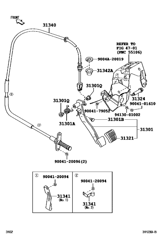 Clutch Pedal & Flexible Hose