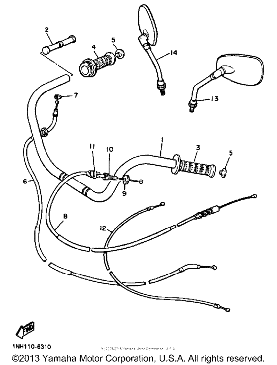 Handlebar cable