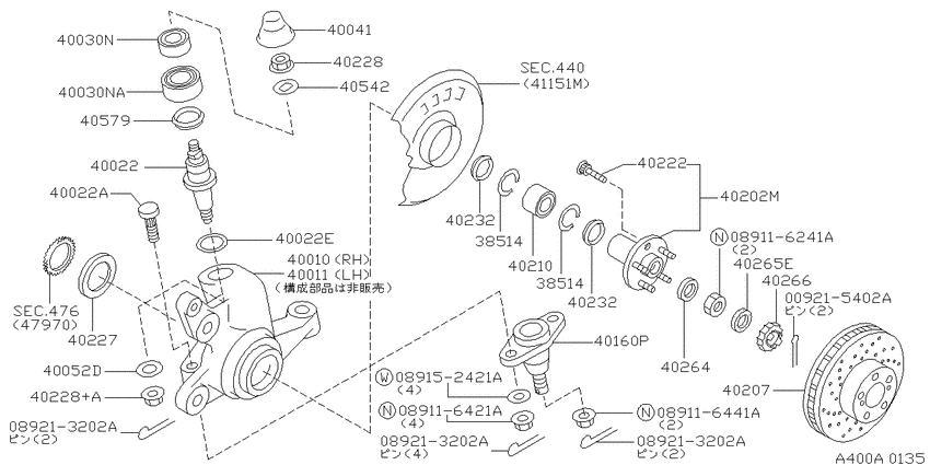 Front axle