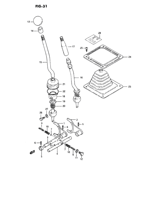 Transfer gear shifting