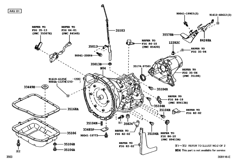 Transmission Case & Oil Pan (Atm)