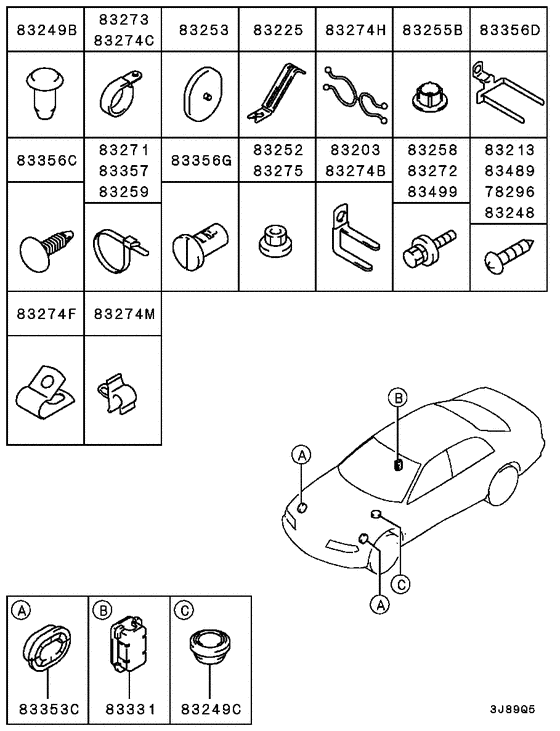 Wiring & attaching parts