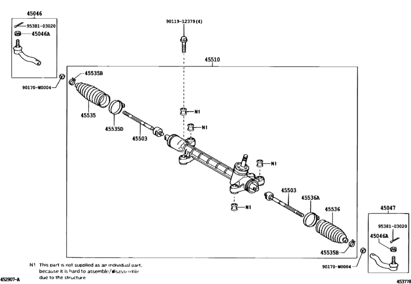 Front Steering Gear & Link