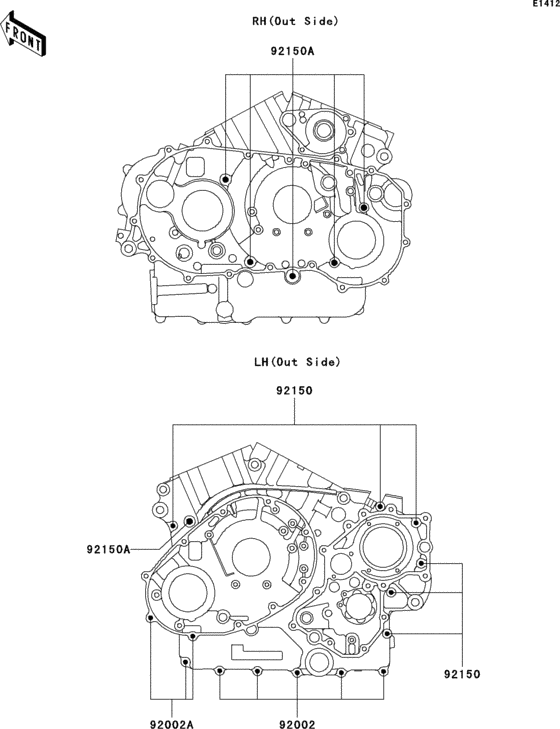 Crankcase bolt pattern