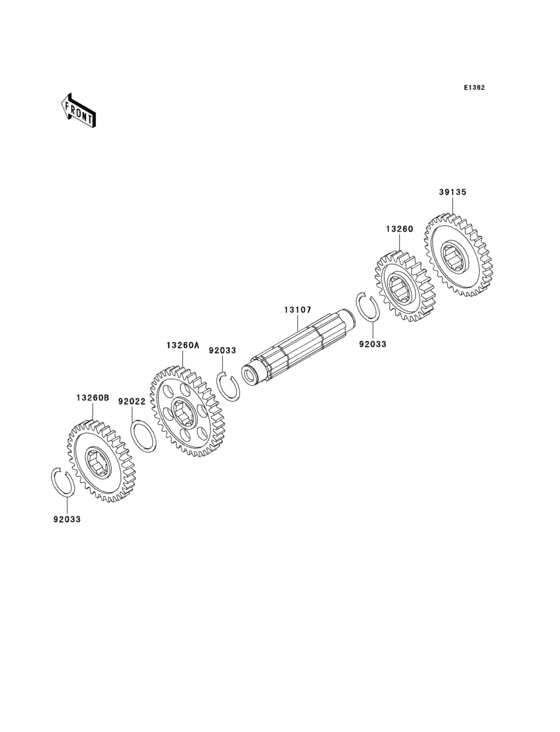 Gear change drum/shift fork(s)