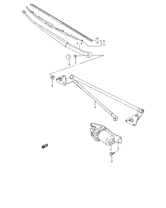 A fr windshield wiper