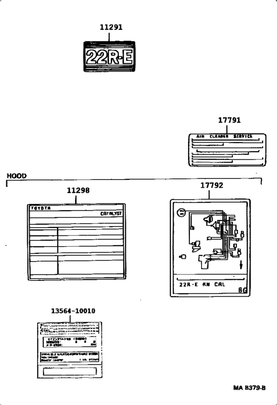 Caution Plate & Name Plate (Engine)