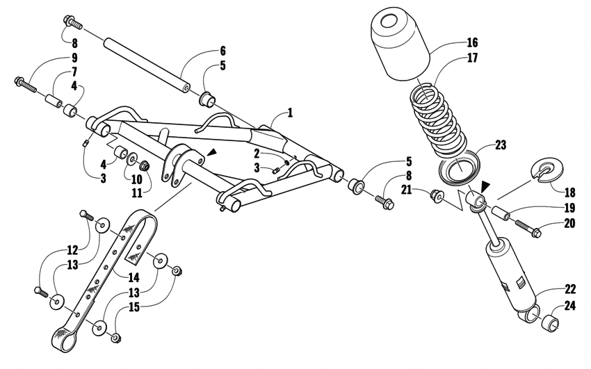 Rear Suspension Front Arm Assembly