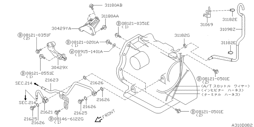 Auto transmission,transaxle & fitting