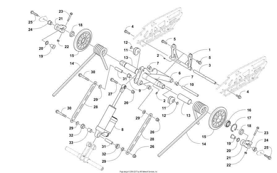 Rear Suspension Rear Arm Assembly