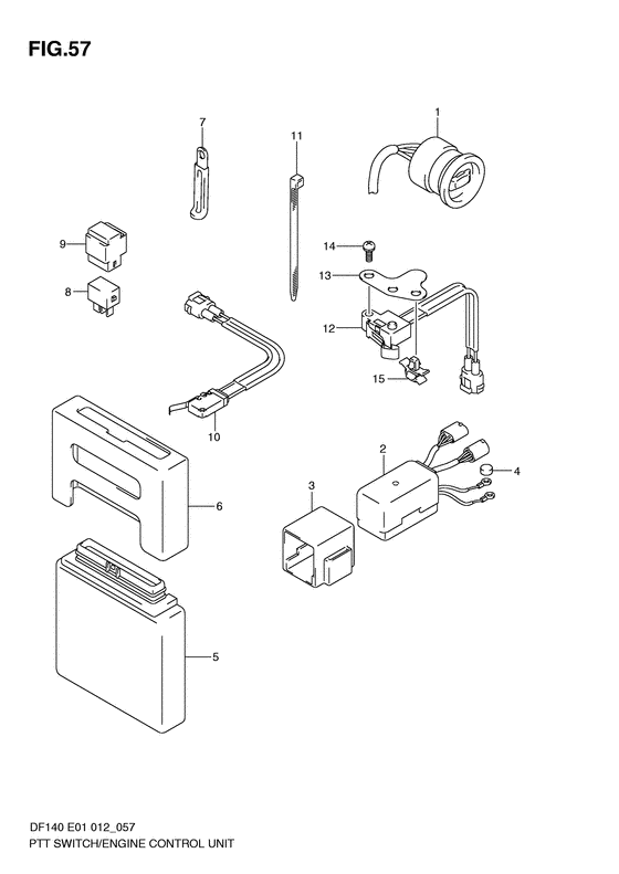 Ptt switch & engine control unit