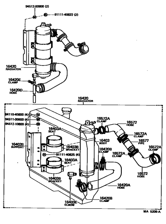 Radiator & Water Outlet